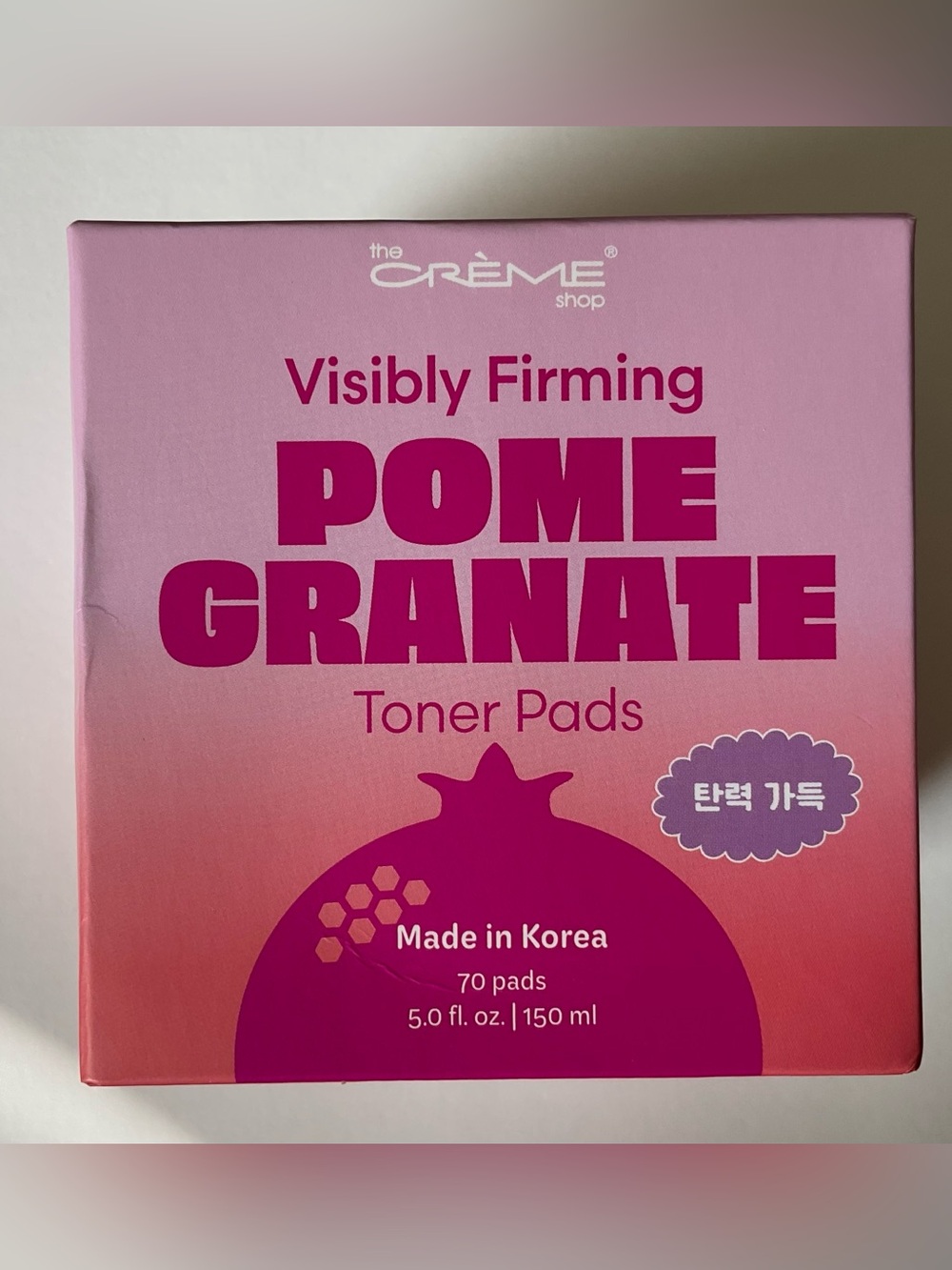 The Crème Shop Visibly Firming Pomegranate Toner Pads NIB